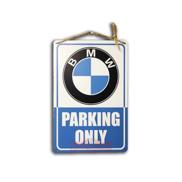 Металлическая табличка BMW Parking only
