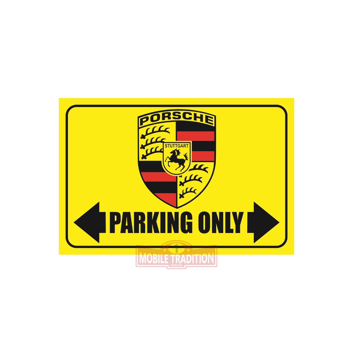 Купить металлическую табличку Porsche Parking Only