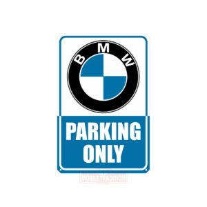 Металлическая табличка BMW Parking only