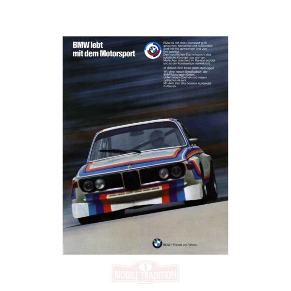 Original poster BMW 3.0 CSL E9 Motorsport