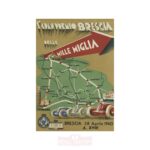 Poster 1940 Mille Miglia Brescia