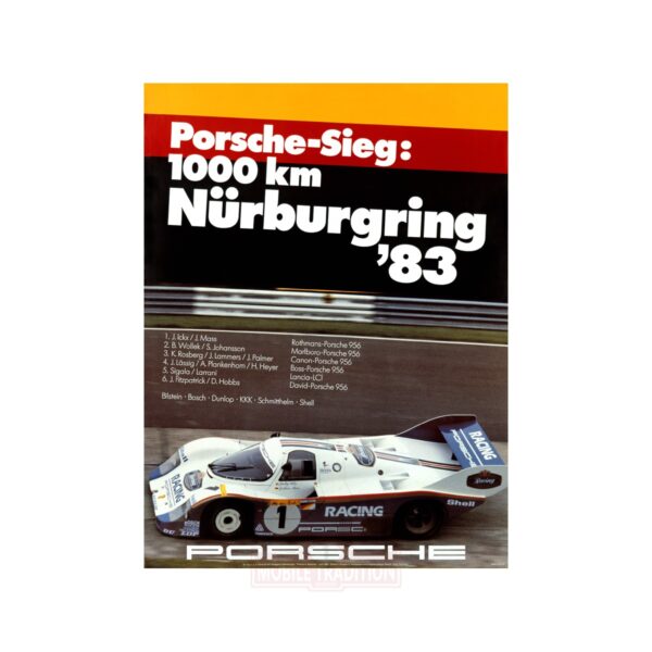 Poster 1000km Nurburgring Porsche