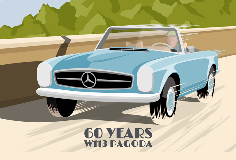 <p>В 2023 году Mercedes отмечает 60-летие модели 230 SL Pagoda, вспоминая 1963 год как важную веху для Mercedes-Benz с точки зрения безопасности.</p>

