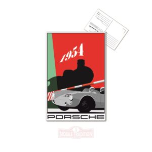 Postcard Porsche legens