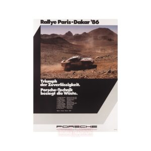 Постер Porsche Paris Dakar 1986